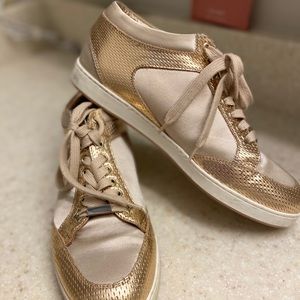 Jimmy Choo Miami Metallic leather sneakers